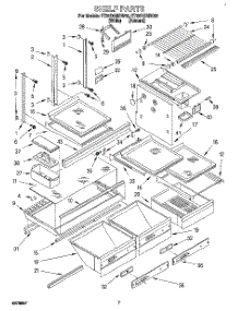 05 - Shelf, Lit / Optional parts for Whirlpool Refrigerator ET22DQRBW02 from AppliancePartsPros.com