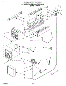 10 - Icemaker parts for Whirlpool Refrigerator ET22DQRBW02 from AppliancePartsPros.com