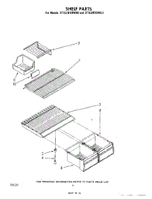 05 - Shelf parts for Whirlpool Refrigerator ET18JMXMWR9 from AppliancePartsPros.com