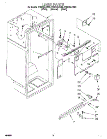 02 - Liner parts for Whirlpool Refrigerator ET22DQLDW00 from AppliancePartsPros.com