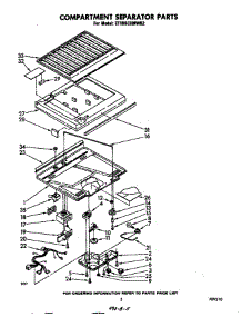 Compartment Separator parts for Whirlpool Refrigerator ET18SCXMWR2 from AppliancePartsPros.com
