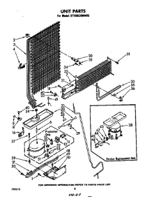 Unit parts for Whirlpool Refrigerator ET18SCXMWR2 from AppliancePartsPros.com