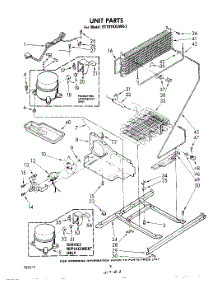 05 - Unit parts for Whirlpool Refrigerator ET19TKXLWR2 from AppliancePartsPros.com