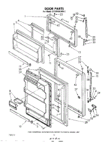 06 - Door , Lit / Optional parts for Whirlpool Refrigerator ET19TKXLWR2 from AppliancePartsPros.com