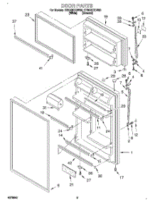 02 - Door parts for Whirlpool Refrigerator ET20GKXDW00 from AppliancePartsPros.com