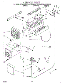 10 - Icemaker parts for Whirlpool Refrigerator ET22DQRBW00 from AppliancePartsPros.com