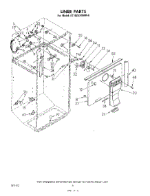 04 - Liner parts for Whirlpool Refrigerator ET18ZKXMWR0 from AppliancePartsPros.com
