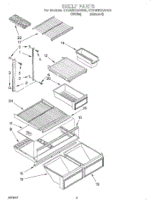 04 - Shelf parts for Whirlpool Refrigerator ET20NKXAN03 from AppliancePartsPros.com