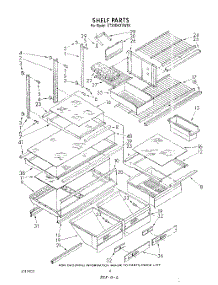 05 - Shelf , Lit / Optional parts for Whirlpool Refrigerator ET20DKXVF06 from AppliancePartsPros.com