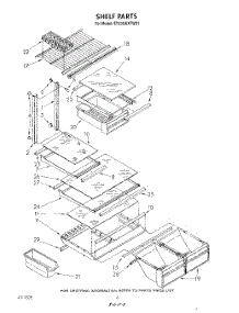 05 - Shelf parts for Whirlpool Refrigerator ET20GKXTW01 from AppliancePartsPros.com