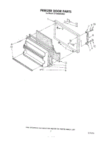 06 - Freezer Door parts for Whirlpool Refrigerator ET18SKRSW00 from AppliancePartsPros.com