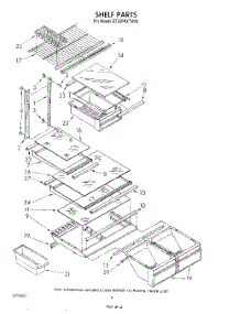 05 - Shelf parts for Whirlpool Refrigerator ET20PKXTW00 from AppliancePartsPros.com