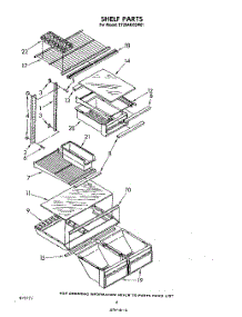05 - Shelf parts for Whirlpool Refrigerator ET20AKXSW01 from AppliancePartsPros.com