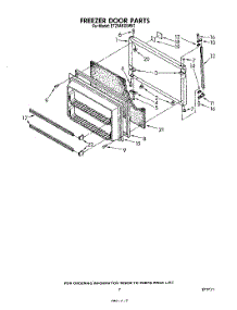 06 - Freezer Door parts for Whirlpool Refrigerator ET20AKXSW01 from AppliancePartsPros.com