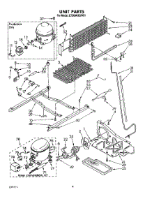 07 - Unit parts for Whirlpool Refrigerator ET20AKXSW01 from AppliancePartsPros.com