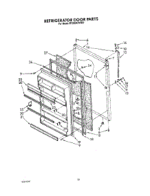 07 - Refrigerator Door, Lit / Optional parts for Whirlpool Refrigerator ET20GKXYW01 from AppliancePartsPros.com