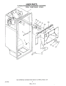 03 - Liner parts for Whirlpool Refrigerator ET20ZKXWW00 from AppliancePartsPros.com