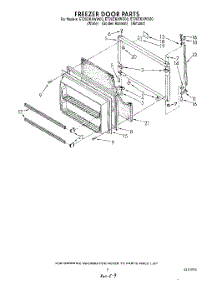 06 - Freezer Door parts for Whirlpool Refrigerator ET20ZKXWW00 from AppliancePartsPros.com