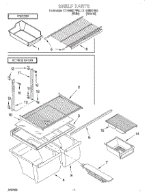 06 - Shelf, Lit / Optional parts for Whirlpool Refrigerator ET18NMXFN02 from AppliancePartsPros.com