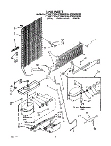 07 - Unit parts for Whirlpool Refrigerator ET18NKYZW00 from AppliancePartsPros.com