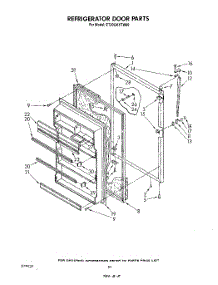 08 - Refrigerator Door , Lit / Optional parts for Whirlpool Refrigerator ET20GKXTN00 from AppliancePartsPros.com