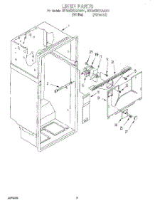 02 - Liner parts for Whirlpool Refrigerator ET20ZKXAN01 from AppliancePartsPros.com