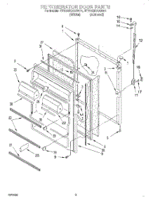 07 - Refrigerator Door, Lit / Optional parts for Whirlpool Refrigerator ET20ZKXAN01 from AppliancePartsPros.com