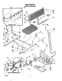 06 - Unit parts for Whirlpool Refrigerator ET20DKXVM01 from AppliancePartsPros.com