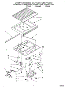 03 - Compartment Separator parts for Whirlpool Refrigerator ET22DKXAN03 from AppliancePartsPros.com