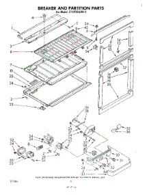 04 - Breaker And Partition parts for Whirlpool Refrigerator ET19TKXLWR1 from AppliancePartsPros.com