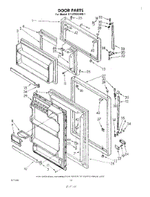 06 - Door , Lit / Optional parts for Whirlpool Refrigerator ET19TKXLWR1 from AppliancePartsPros.com