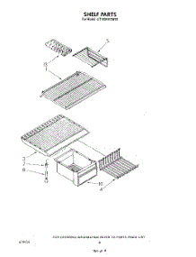 05 - Shelf parts for Whirlpool Refrigerator ET18SKRSN03 from AppliancePartsPros.com