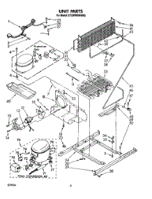05 - Unit parts for Whirlpool Refrigerator ET20VMXRWR0 from AppliancePartsPros.com