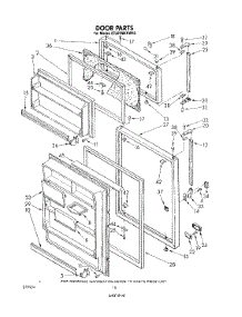 06 - Door parts for Whirlpool Refrigerator ET20VMXRWR0 from AppliancePartsPros.com