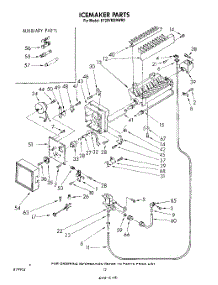 07 - Icemaker, Lit / Optional parts for Whirlpool Refrigerator ET20VMXRWR0 from AppliancePartsPros.com