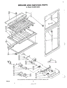 03 - Breaker And Partition parts for Whirlpool Refrigerator ET22MK1LWR0 from AppliancePartsPros.com