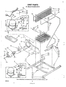 05 - Unit parts for Whirlpool Refrigerator ET22MK1LWR0 from AppliancePartsPros.com
