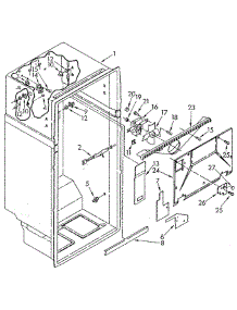 Liner parts for Whirlpool Refrigerator ET20AKXSG03 from AppliancePartsPros.com