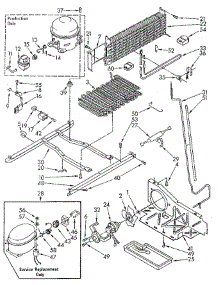 Unit parts for Whirlpool Refrigerator ET20AKXSG03 from AppliancePartsPros.com