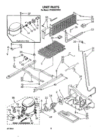 06 - Unit parts for Whirlpool Refrigerator ET20DKXVM02 from AppliancePartsPros.com