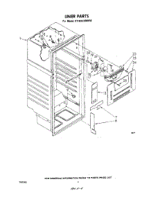 03 - Liner parts for Whirlpool Refrigerator ET18SCXRWR0 from AppliancePartsPros.com