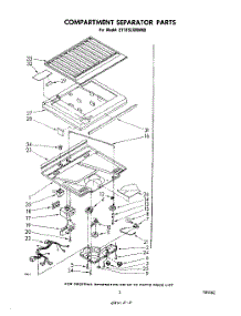 04 - Compartment Separator parts for Whirlpool Refrigerator ET18SCXRWR0 from AppliancePartsPros.com