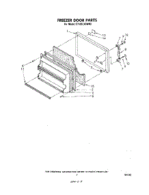 06 - Freezer Door parts for Whirlpool Refrigerator ET18SCXRWR0 from AppliancePartsPros.com