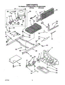 05 - Unit parts for Whirlpool Refrigerator ET22DKXAW02 from AppliancePartsPros.com