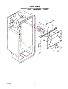 03 - Liner parts for Whirlpool Refrigerator ET20ZKXZW01 from AppliancePartsPros.com
