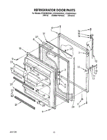 08 - Refrigerator Door, Lit / Optional parts for Whirlpool Refrigerator ET20ZKXZW01 from AppliancePartsPros.com