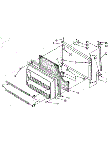 Freezer Door parts for Whirlpool Refrigerator ET20GKXSG01 from AppliancePartsPros.com