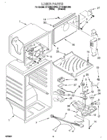 03 - Liner parts for Whirlpool Refrigerator ET18NMXDW00 from AppliancePartsPros.com