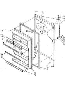 Refrigerator Door parts for Whirlpool Refrigerator ET20AKXSF07 from AppliancePartsPros.com