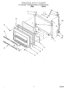 06 - Freezer Door parts for Whirlpool Refrigerator ET20NKXAN00 from AppliancePartsPros.com
